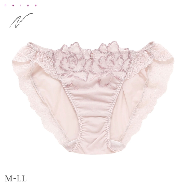 ナルエー ランジェリー ロゼリュクス ショーツ M L LL スタンダード ノーマル ビキニ バックレース 単品 大きいサイズ NARUE