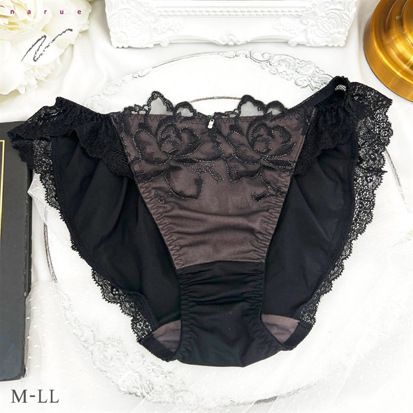 ナルエー ランジェリー ロゼリュクス ショーツ M L LL スタンダード ノーマル ビキニ バックレース 単品 大きいサイズ NARUE