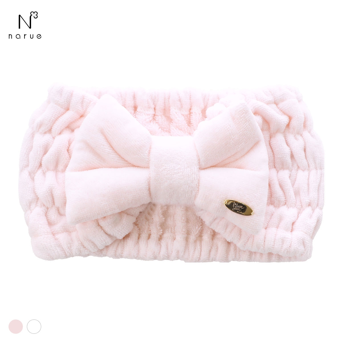ナルエー パジャマ シャ―リングタオル リボン ヘアバンド ルームウェア NARUE(PI-ピンク-Free)
