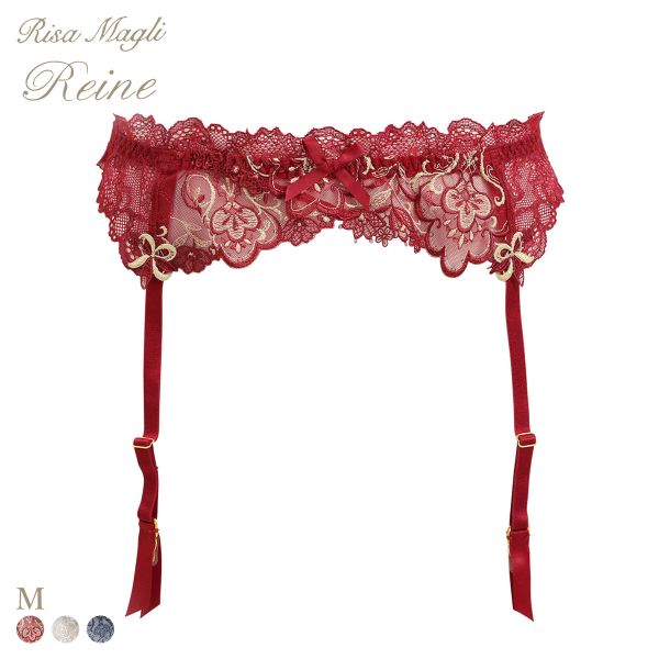 リサマリ レーヌ アリーナ ガーターベルト ランジェリー Risa Magli Reine(RE-レッド-M)