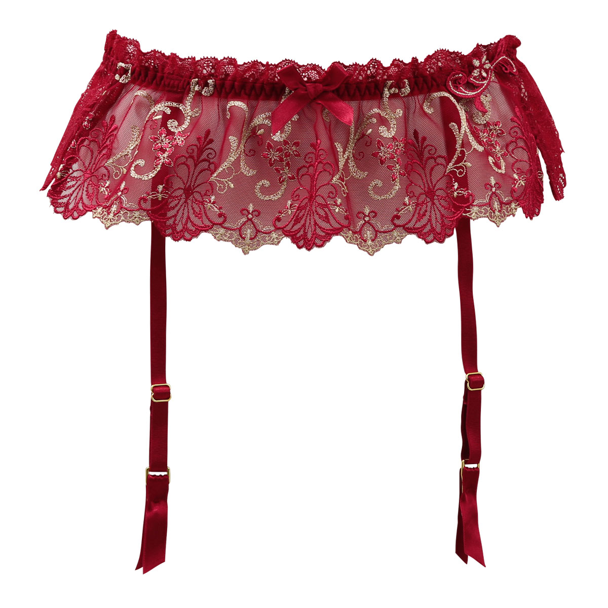 リサマリ Risa Magli レーヌ Reine シュトレン ガーターベルト ランジェリー(RE-レッド-M)