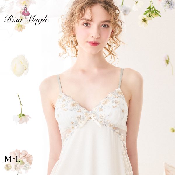 【メール便(30)】 リサマリ ジア カップ付き スリップ ランジェリー Risa Magli
