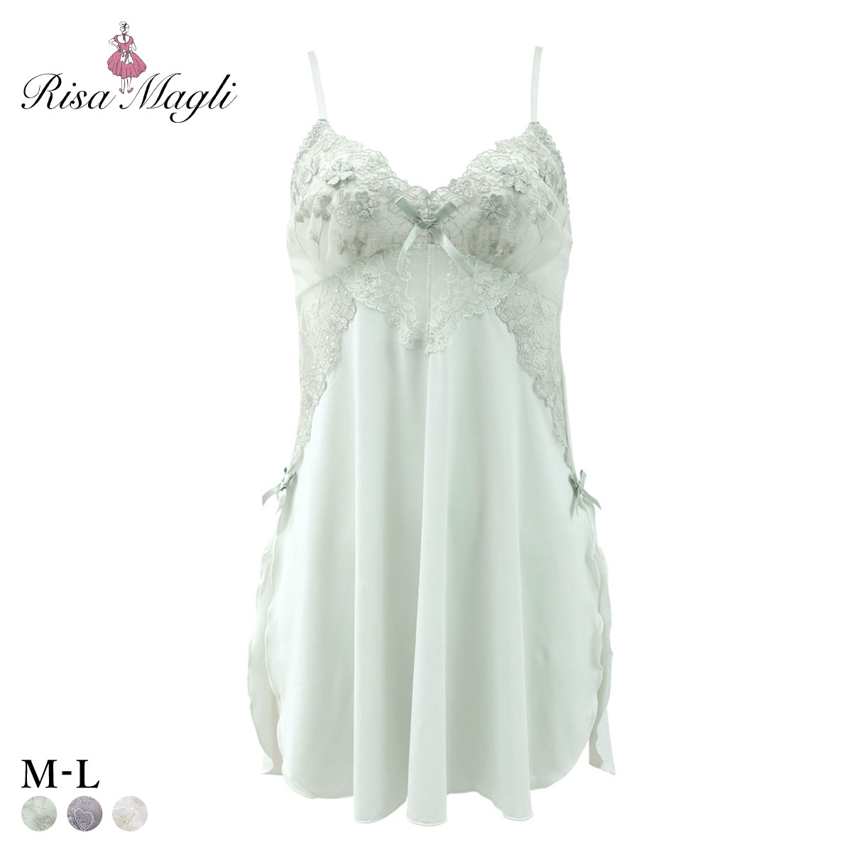 リサマリ ドーラ スリップ ランジェリー Risa Magli(MI-ミント-M-75)