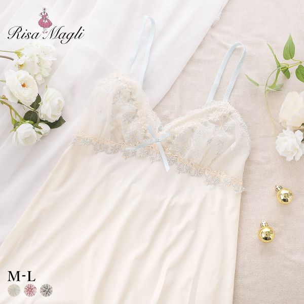 リサマリ ルビー スリップ ランジェリー Risa Magli(CR-クリーム-M-75)