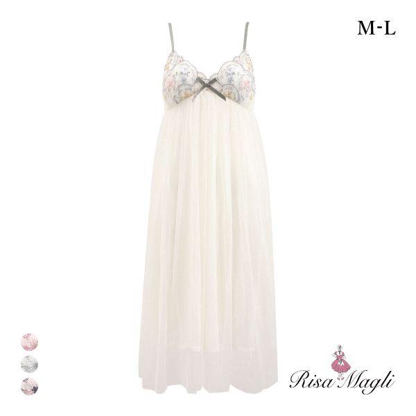 リサマリ フェリーチェ カップ付き マキシワンピース ランジェリー Risa Magli
