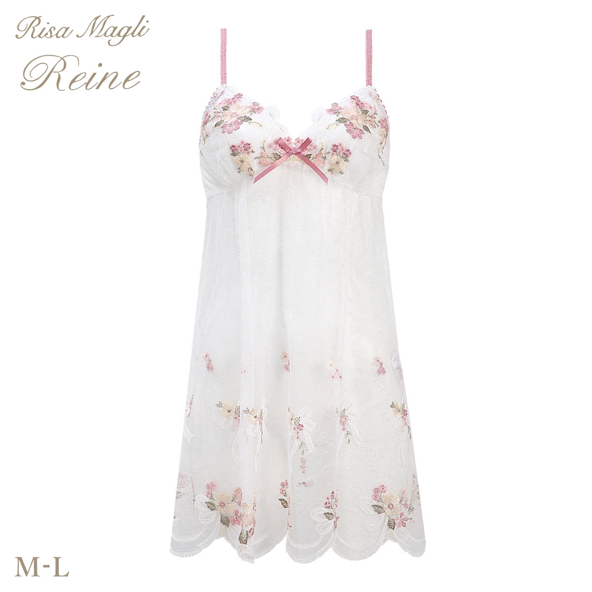 リサマリ レーヌ ダニエラ スリップ キャミソール ランジェリー Risa Magli Reine(WH-ホワイト-M-75)