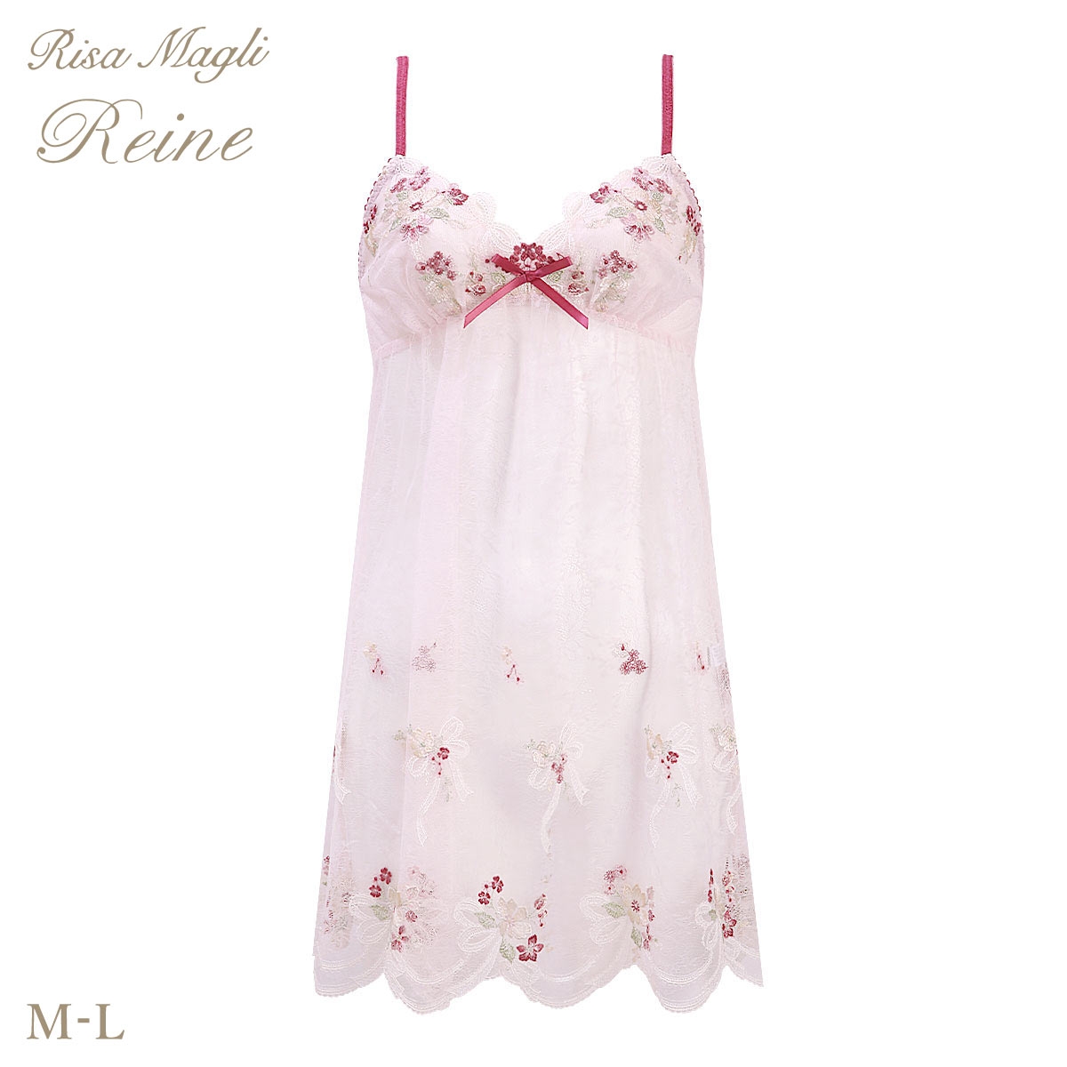 リサマリ レーヌ ダニエラ スリップ キャミソール ランジェリー Risa Magli Reine(PI-ピンク-M-75)