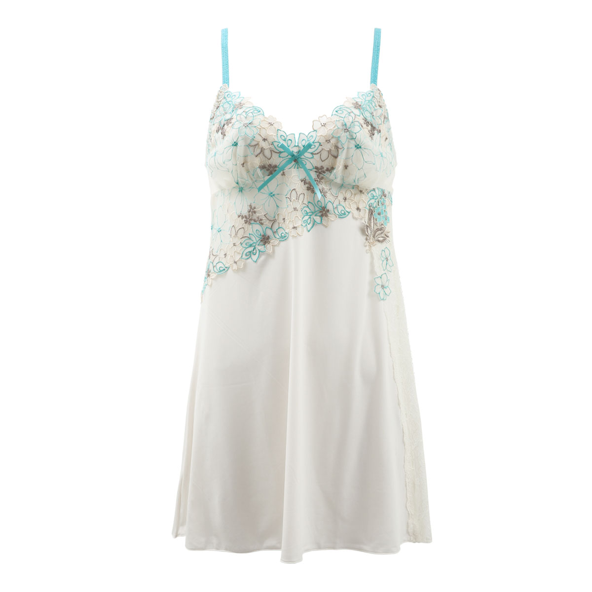 リサマリ Risa Magli レーヌ Reine ナタリア スリップ ロングキャミソール ランジェリー(MI-ミント-M-75)