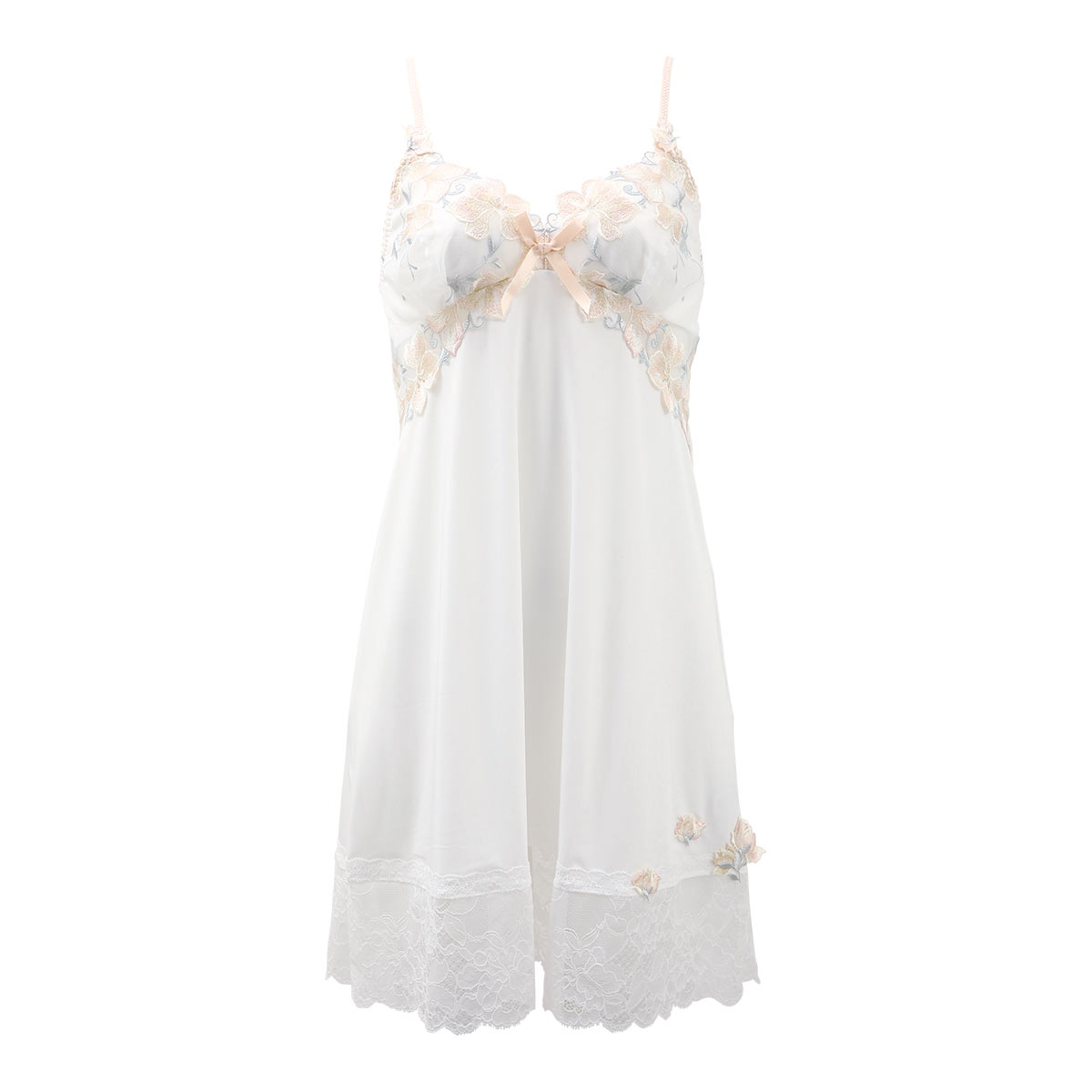 リサマリ Risa Magli レーヌ Reine クレモンス スリップ ロング キャミソール ランジェリー(IV-アイボリー-M-80)