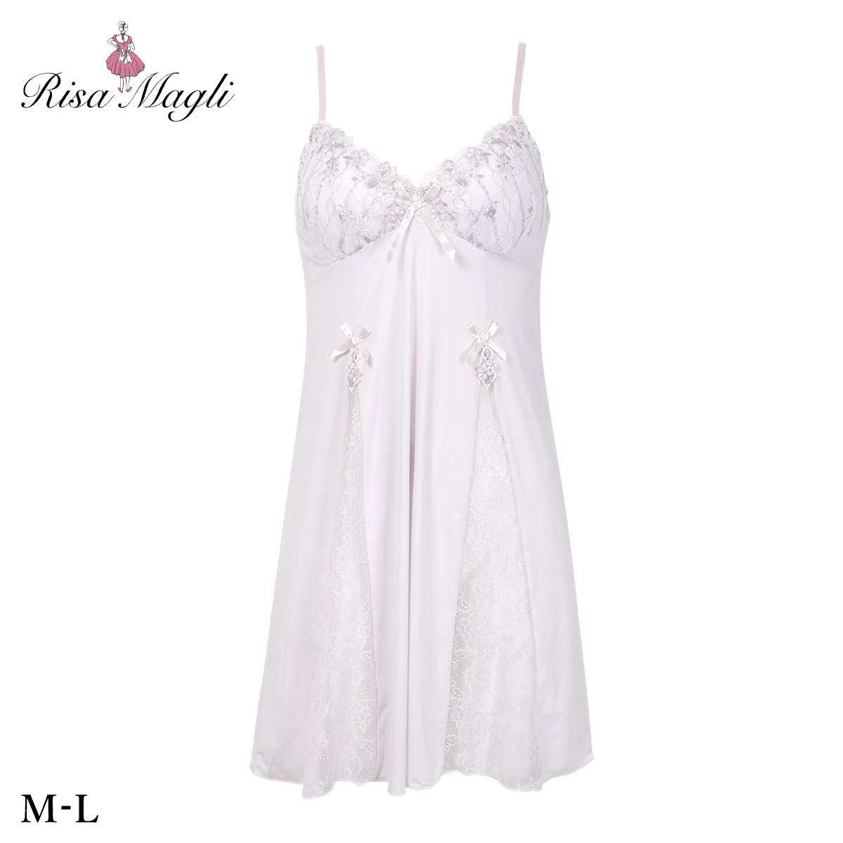 リサマリ ナルナ カップ付き スリップ キャミソール ランジェリー Risa Magli(LV-ラベンダー-M-80)
