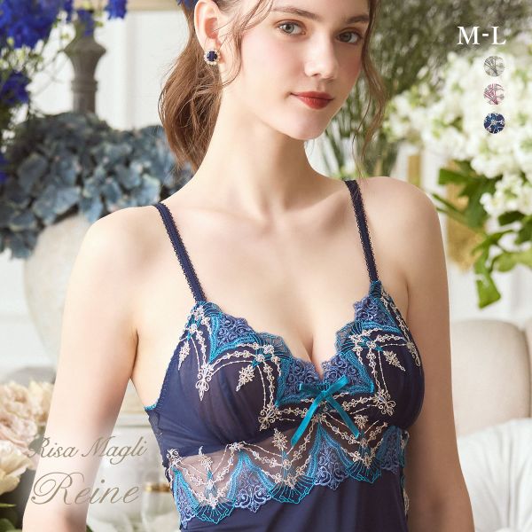 リサマリ レーヌ シェール スリップ ロングキャミソール ランジェリー Risa Magli Reine