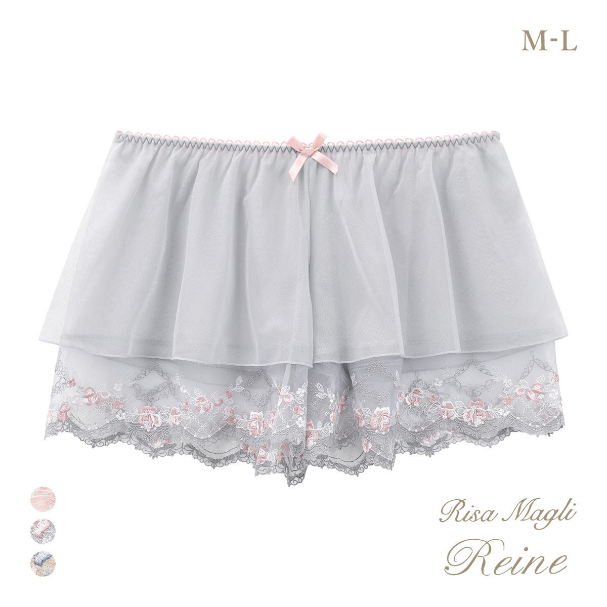 リサマリ レーヌ リピネ タップパンツ ショートパンツ インナー ランジェリー Risa Magli Reine(GY-グレー-M)