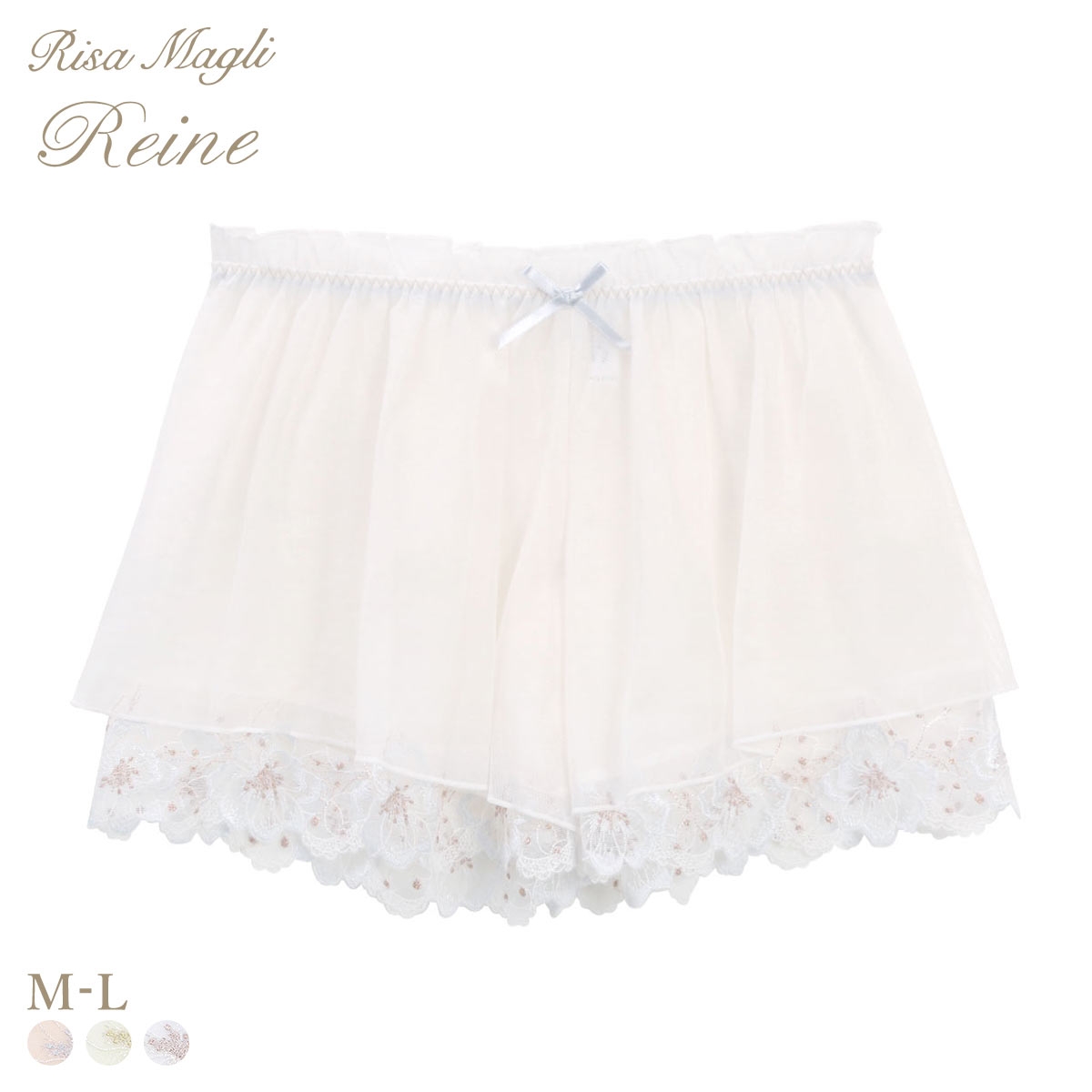 リサマリ リカルダ タップパンツ ショートパンツ インナー ランジェリー Risa Magli(SX-サックス-M)