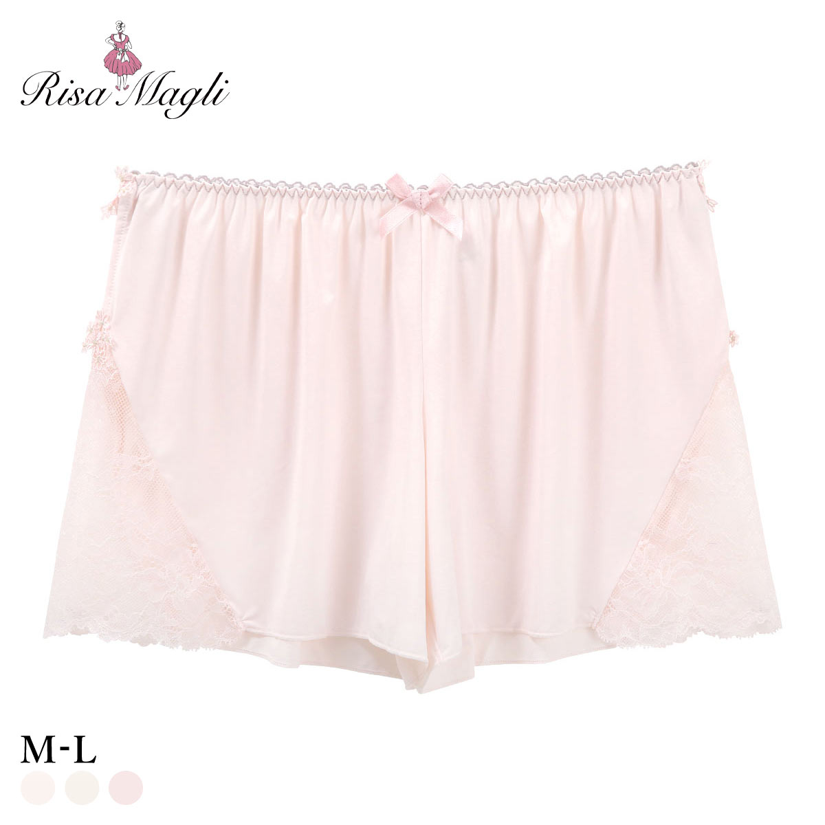 リサマリ エリアン タップパンツ ショートパンツ インナー ボトムス ランジェリー(PI-ピンク-M)