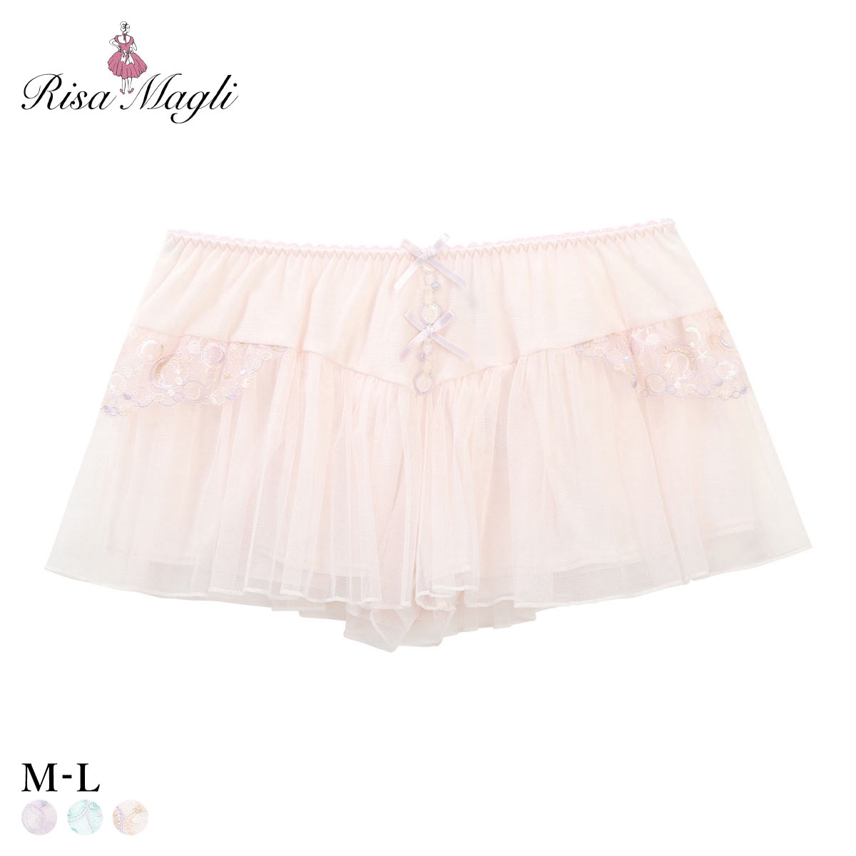 リサマリ アンチェ タップパンツ ショートパンツ インナー ボトムス ランジェリー Risa Magli(PI-ピンク-M)