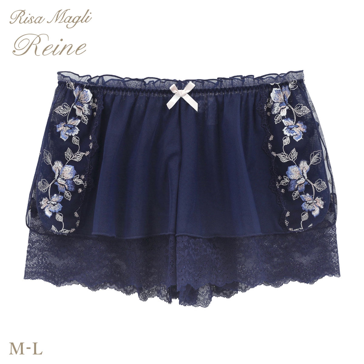 リサマリ レーヌ マルレーン タップパンツ ショートパンツ インナー ランジェリー Risa Magli Reine(NV-ネイビー-M)