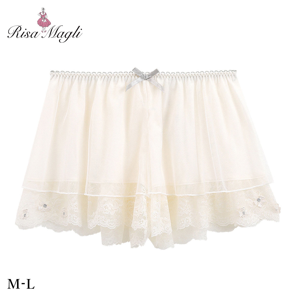 リサマリ ラーレ タップパンツ ショートパンツ インナー ボトムス ランジェリー Risa Magli(IV-アイボリー-M)