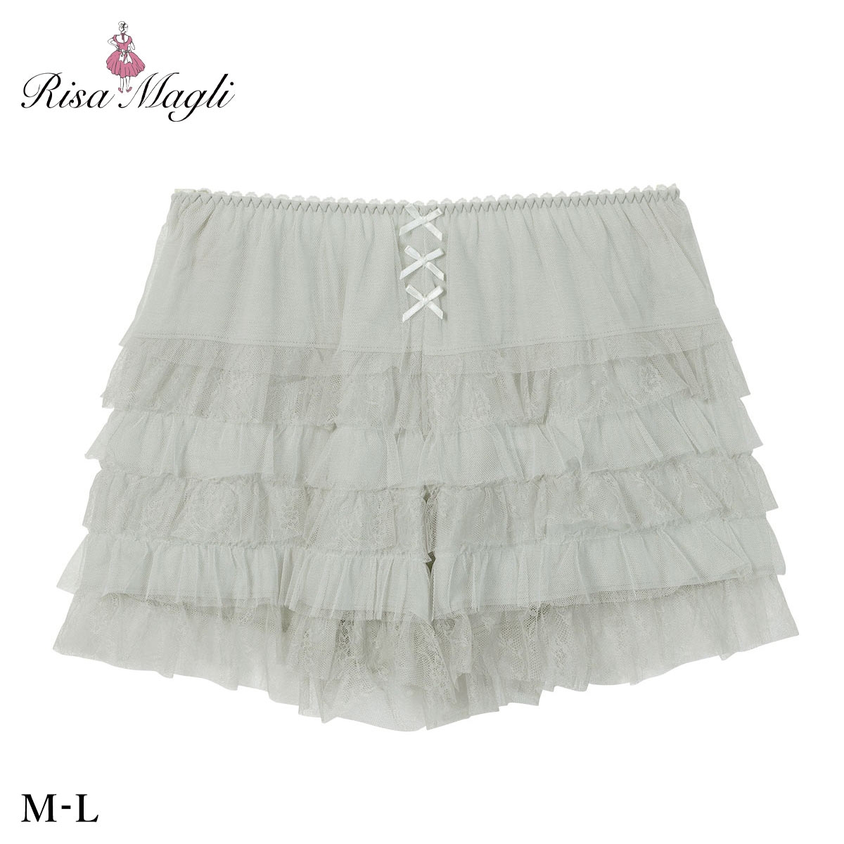 リサマリ セーヌ タップパンツ ショートパンツ インナー ボトムス ランジェリー Risa Magli(GR-グリーン-M)