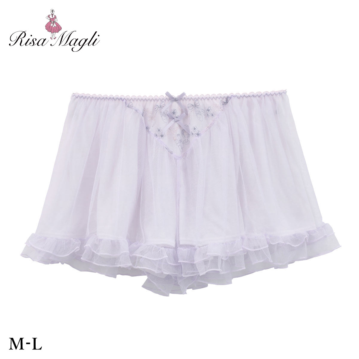 リサマリ ROOM プティ タップパンツ ショートパンツ インナー ボトムス ランジェリー 下着 Risa Magli(LV-ラベンダー-M)