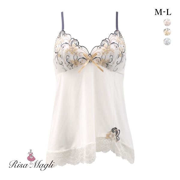 リサマリ アイシャ カップ付き キャミソール ミニスリップ ランジェリー Risa Magli
