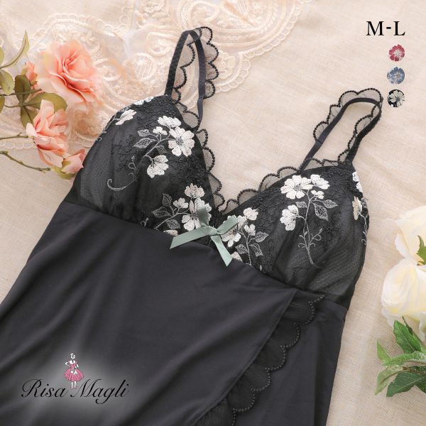 リサマリ プティット カップ付き キャミソール ミニスリップ ランジェリー Risa Magli