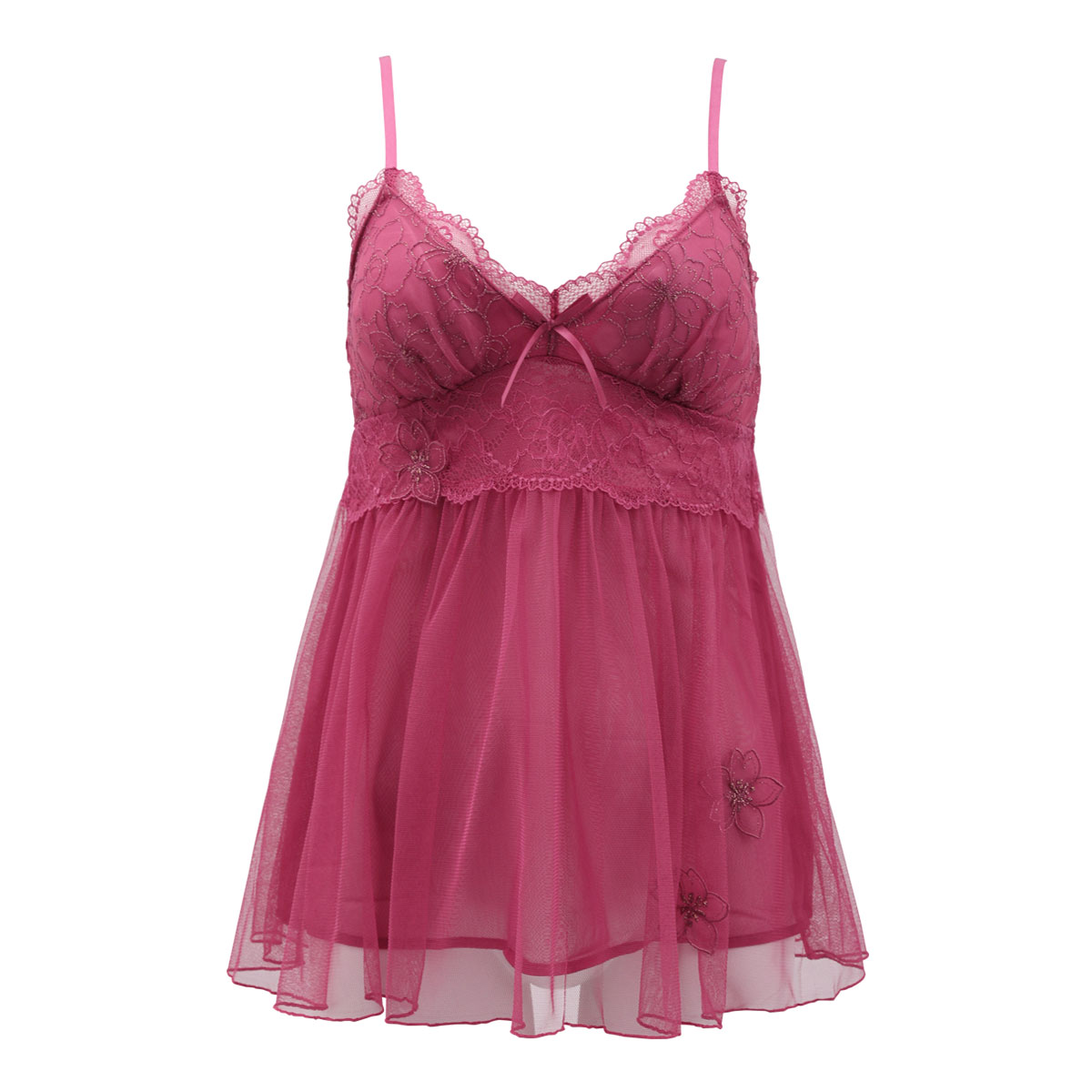 リサマリ Risa Magli ジョエル カップ付き ロング キャミソール スリップ ランジェリー(RO-ローズ-M)