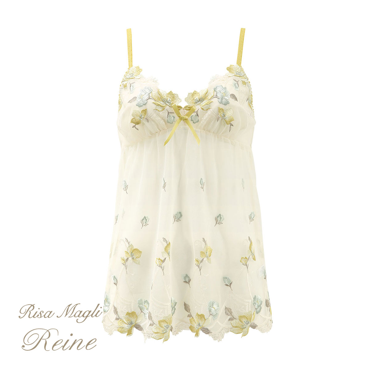 リサマリ Risa Magli レーヌ Reine セレスト キャミソール ランジェリー(YE-イエロー-M)