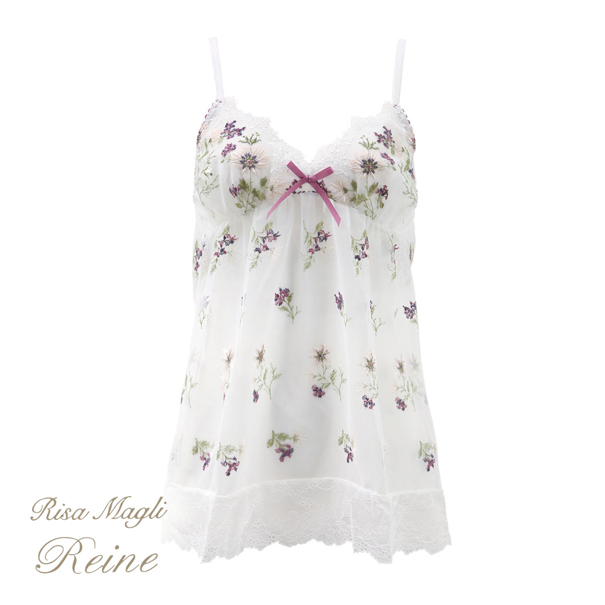リサマリ Risa Magli レーヌ Reine フレデリカ キャミソール ランジェリー(WH-ホワイト-M)