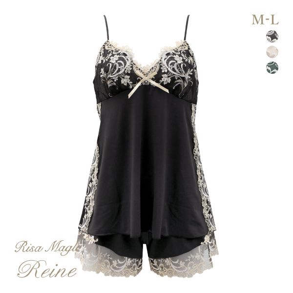 リサマリ レーヌ アンシェラ キャミタップ キャミソール タップパンツ 2点セット ランジェリー セットアップ Risa Magli Reine