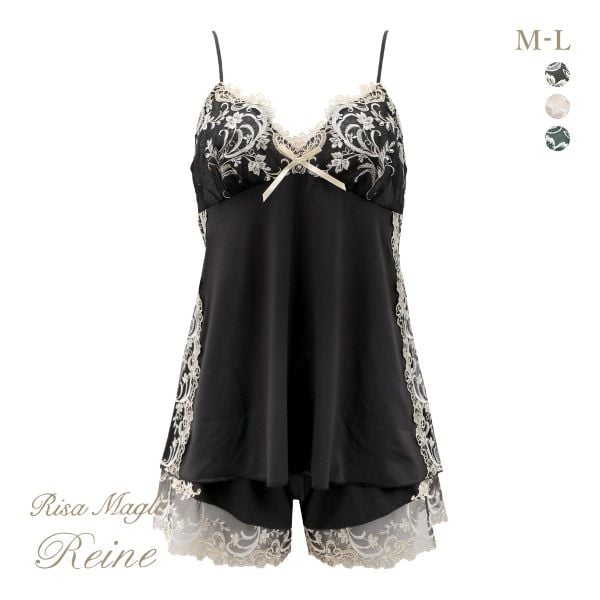 リサマリ レーヌ アンシェラ キャミタップ キャミソール タップパンツ 2点セット ランジェリー セットアップ Risa Magli Reine