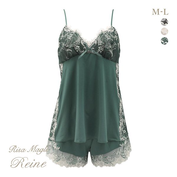 リサマリ レーヌ アンシェラ キャミタップ キャミソール タップパンツ 2点セット ランジェリー セットアップ Risa Magli Reine