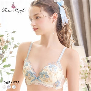 リサマリ フルーリ ノンワイヤー ブラジャー メロフィー DEF 谷間ブラ 大きいサイズ ワイヤレス Risa Magli