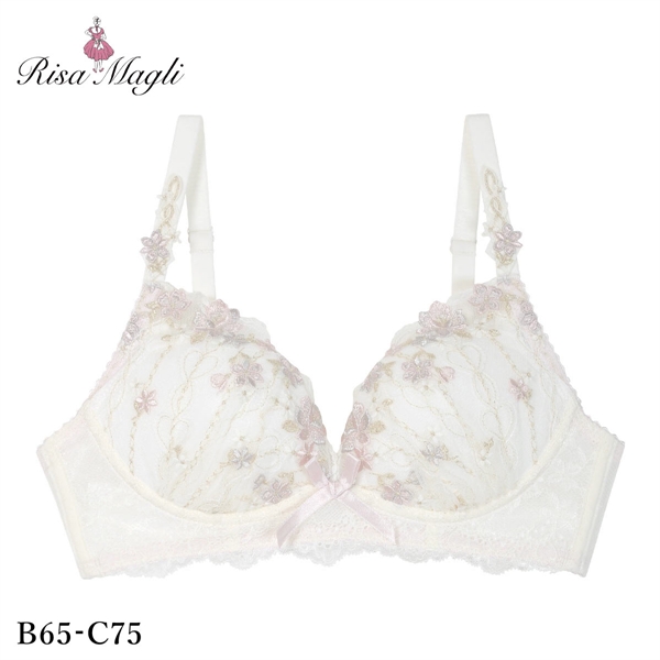 リサマリ ナルナ ノンワイヤー ブラジャー メロフィータイプ BC 谷間ブラ ワイヤレス Risa Magli