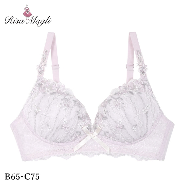 リサマリ ナルナ ノンワイヤー ブラジャー メロフィータイプ BC 谷間ブラ ワイヤレス Risa Magli