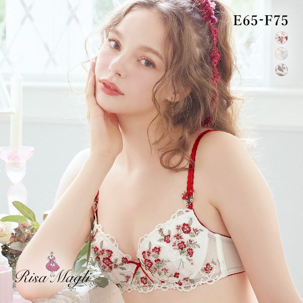 リサマリ リア 3/4カップ ブラジャー EF 谷間ブラ 大きいサイズ Risa Magli