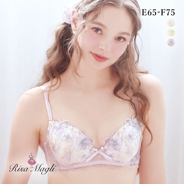 リサマリ マティア 3/4カップ ブラジャー EF 谷間ブラ 大きいサイズ Risa Magli