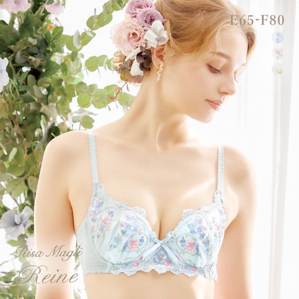 リサマリ レーヌ フロリタ ブラジャー EF 脇高ブラ 大きいサイズ Risa Magli Reine