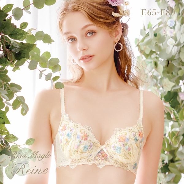 リサマリ レーヌ フロリタ ブラジャー EF 脇高ブラ 大きいサイズ Risa Magli Reine