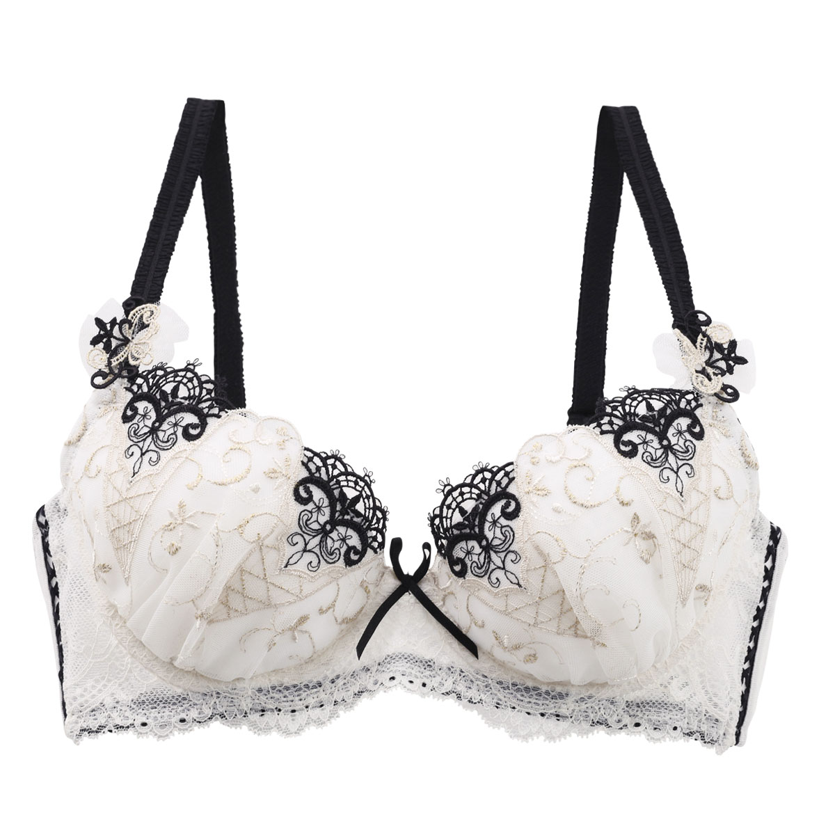 リサマリ Risa Magli エステル ブラジャー BCD 谷間ブラ 単品(IV-アイボリー-B65)