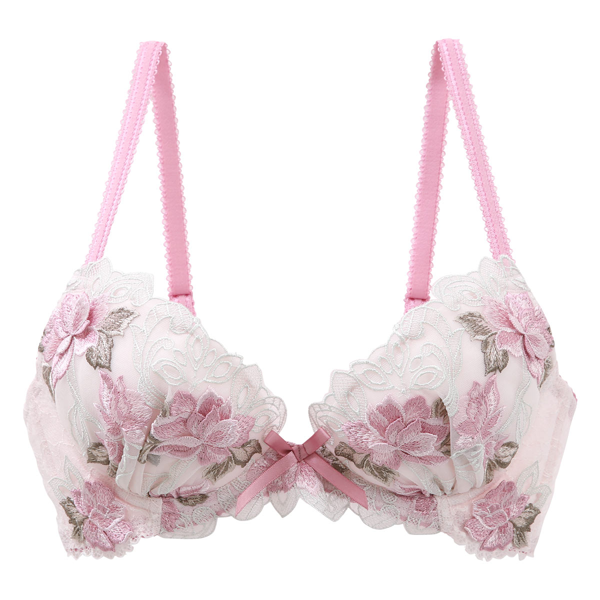 リサマリ Risa Magli レーヌ Reine アントワーヌ 3/4カップ ブラジャー BCD 谷間ブラ 単品(PI-ピンク-B65)