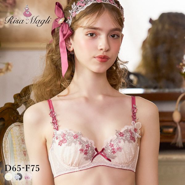 リサマリ ジニー 3/4カップ ブラジャー DEF 谷間ブラ 大きいサイズ Risa Magli