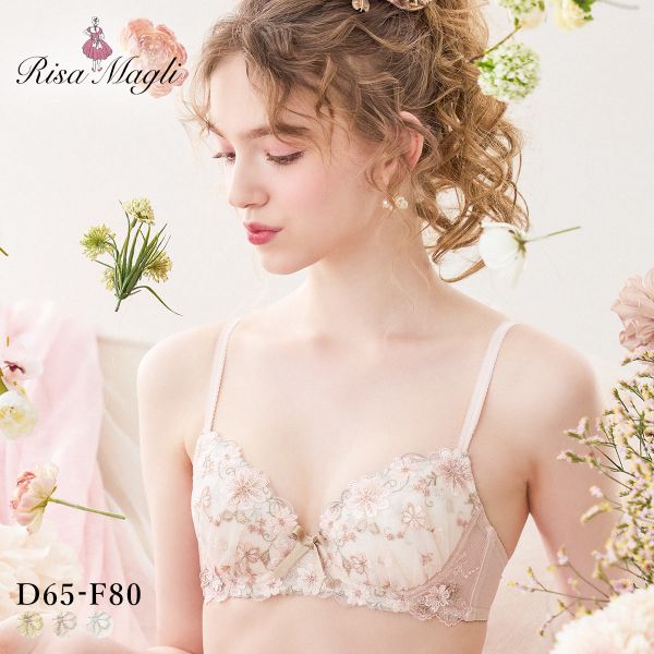 リサマリ ジア 3/4カップ ブラジャー DEF 谷間ブラ Risa Magli リサマリ ジア 3/4カップ ブラジャー DEF 谷間ブラ Risa Magli