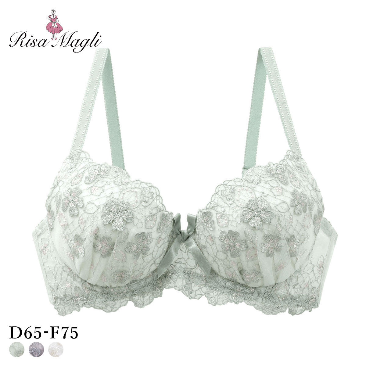 リサマリ ドーラ ブラジャー DEF 谷間ブラ Risa Magli(MI-ミント-D65)