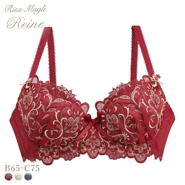 リサマリ レーヌ アリーナ ブラジャー BC 谷間ブラ Risa Magli Reine(RE-レッド-B65)