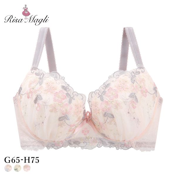 リサマリ エリアン ブラジャー グラマーブラ バストアップタイプ GH 大きいサイズ Risa Magli Glamor Bra