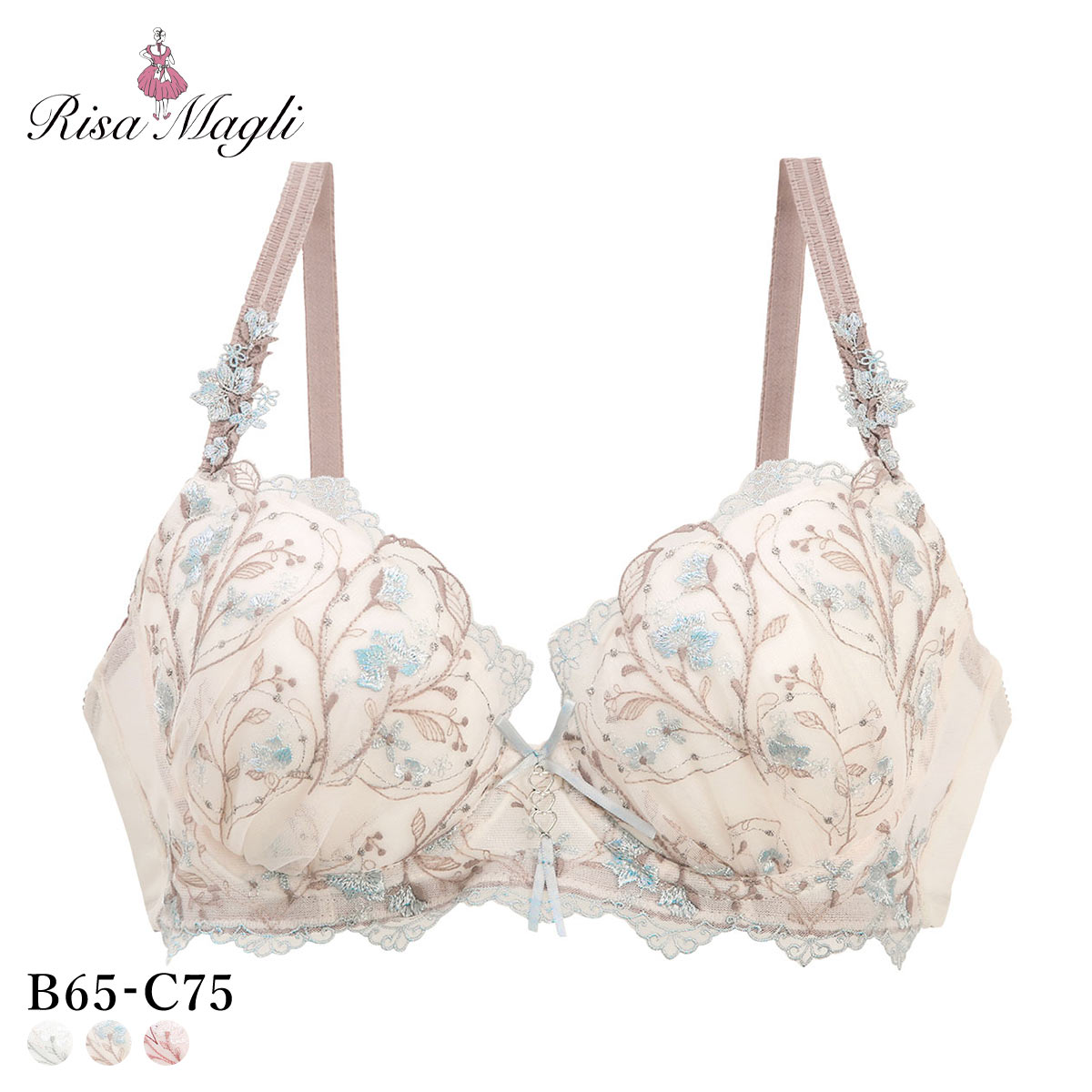 リサマリ フローチェ ブラジャー BC スウィートリッチ Sweet Rich Risa Magli(BU-ブルー-B65)