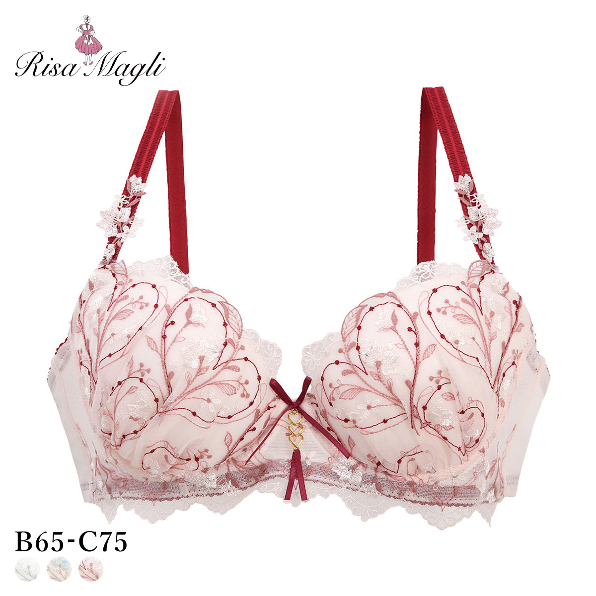 リサマリ フローチェ ブラジャー BC スウィートリッチ Sweet Rich Risa Magli(PI-ピンク-B65)