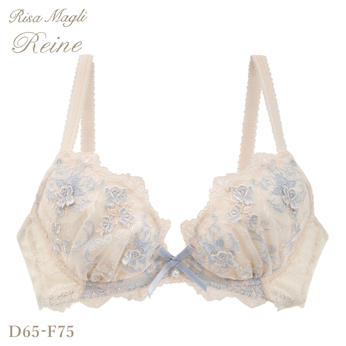 リサマリ レーヌ カタリーナ ブラジャー V Make Type DEF 谷間ブラ Risa Magli Reine(CR-クリーム-D65)
