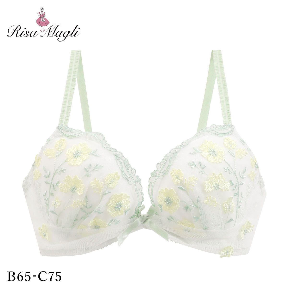 リサマリ ラーレ ブラジャー BC リサマリミラクル谷間ブラ Risa Magli(YE-イエロー-B65)