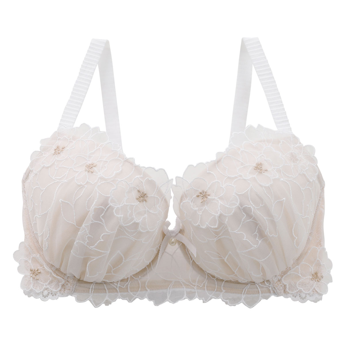 リサマリ Risa Magli レーヌ Reine スティーナ ブラジャー GH グラマーブラ 単品(WH-ホワイト-G65)